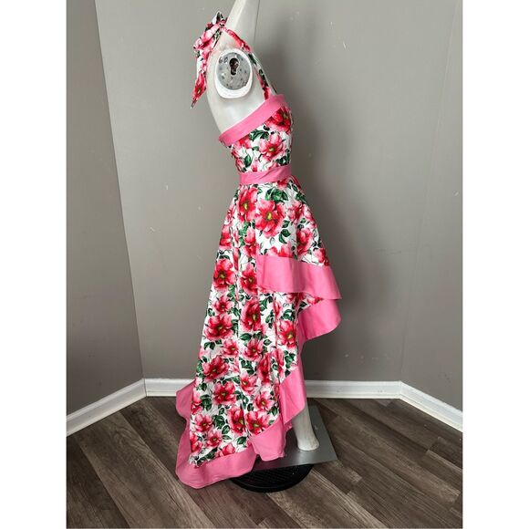 Alice + Olivia Florence Halter Dress US 2 $1195 - Picture 10 of 12